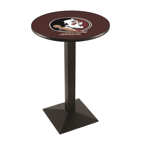 42" Blk Wrinkle Florida State (Head) Pub Table